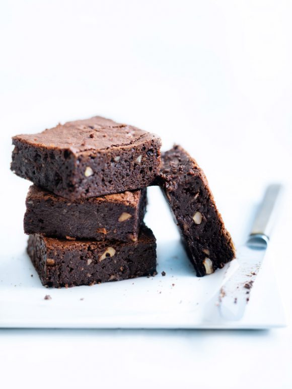 Fudgy Chocolate-Hazelnut Brownies