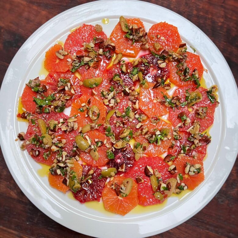 Citrus Salad with Castelvetrano Olive Relish