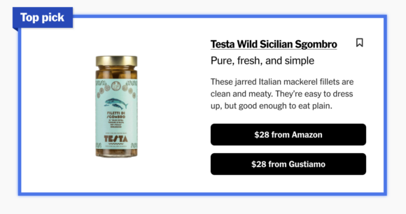 testa conserve mackerel sgombro wirecutter