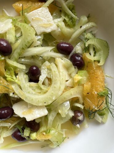 fennel orange taggiasca salad